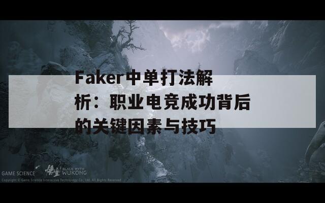 Faker中单打法解析：职业电竞成功背后的关键因素与技巧