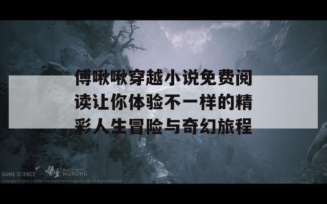 傅啾啾穿越小说免费阅读让你体验不一样的精彩人生冒险与奇幻旅程