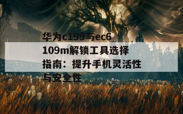 华为c199与ec6109m解锁工具选择指南：提升手机灵活性与安全性