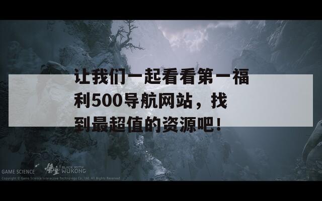 让我们一起看看第一福利500导航网站，找到最超值的资源吧！