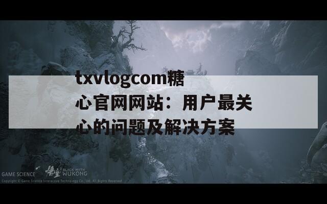 txvlogcom糖心官网网站：用户最关心的问题及解决方案