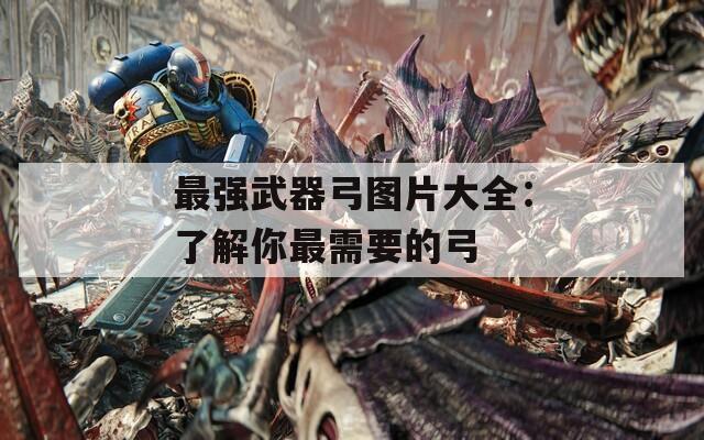 最强武器弓图片大全：了解你最需要的弓