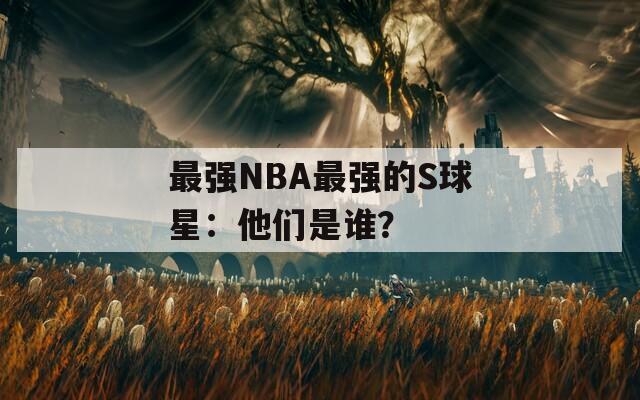 最强NBA最强的S球星：他们是谁？