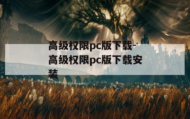 高级权限pc版下载-高级权限pc版下载安装