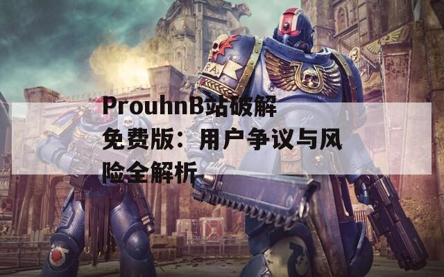 ProuhnB站破解免费版：用户争议与风险全解析