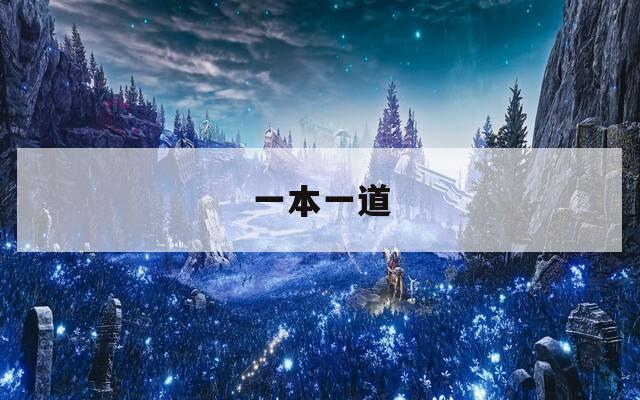 一本一道