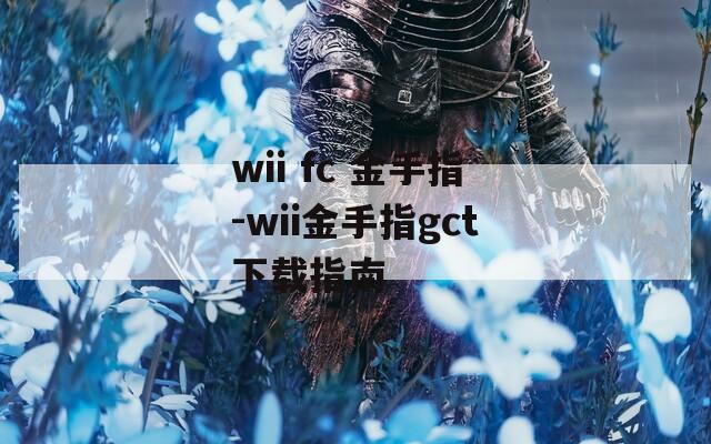 wii fc 金手指-wii金手指gct下载指南