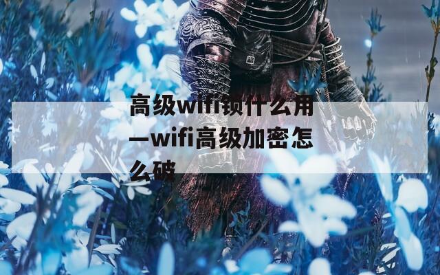 高级wifi锁什么用—wifi高级加密怎么破