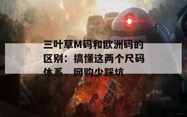 三叶草M码和欧洲码的区别：搞懂这两个尺码体系，网购少踩坑
