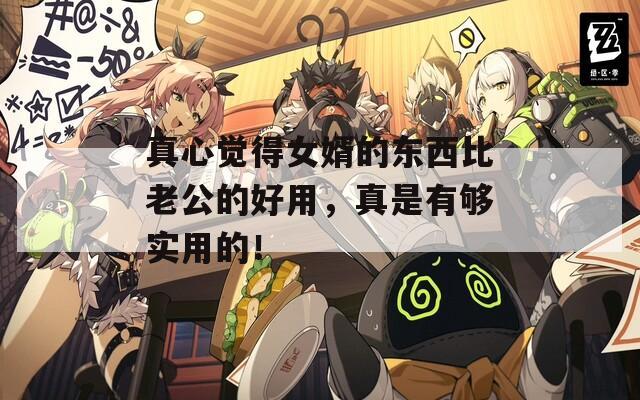 真心觉得女婿的东西比老公的好用，真是有够实用的！