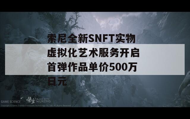 索尼全新SNFT实物虚拟化艺术服务开启 首弹作品单价500万日元