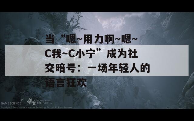 当“嗯～用力啊～嗯～C我～C小宁”成为社交暗号：一场年轻人的语言狂欢