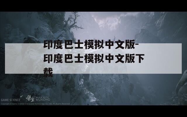印度巴士模拟中文版-印度巴士模拟中文版下载